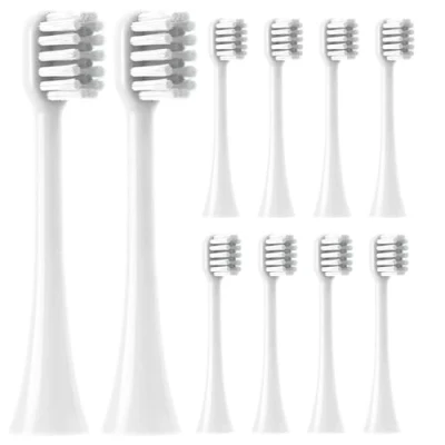 Image of Replacement Toothbrush Heads Compatible with Spotlight Oral Care Sonic Includes 10 Pcs Replacements Brush Heads,White