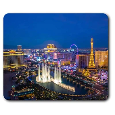 Image of Destination Vinyl ltd Las Vegas Strip USA America Mouse Mat Pad Computer PC Laptop Gaming Office Home Desk Accessory Gadget 3416