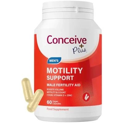 Image of Conceive Plus Men&#039;s Motility Support Boost Sperm Quality &amp; Count Enhanced Male Reproductive Health Fertility Supplement With Ginseng, Zinc, L Arginine Carnitine 60 Capsules