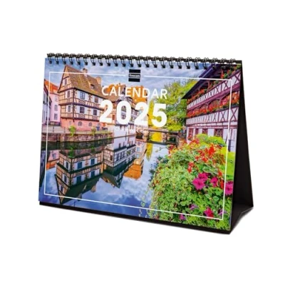 Image of Finocam International 2025 Desktop Photo Calendar Month View January December (12 months) Charming