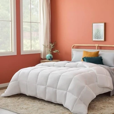 Image of Linenspa 4 Seasons Microfibre Duvet All Season Ultra Soft 155 x 220 cm, White