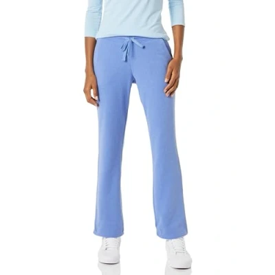 Image of Amazon Essentials Women&#039;s Fleece Straight Leg Jogging Bottoms (Available in Plus Size), Blue, L