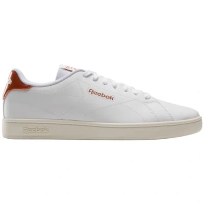 Image of Reebok Unisex Court CLN Sneaker, White/White/DARKGINGER, 5.5 UK