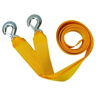 Image of AA 3.5T 4 m Heavy Duty Tow Rope AA6202 Yellow Strap Style Towing Belt for Car Breakdowns Other Vehicles up to 3.5 Tonnes