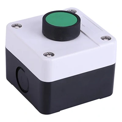 Image of Fdit Gate Release Button，Weatherproof Green Push Button Switch One Control Box Station for Opener