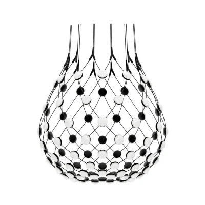 Image of Luceplan Mesh pendant lamp Ø 80cm 2m suspension system