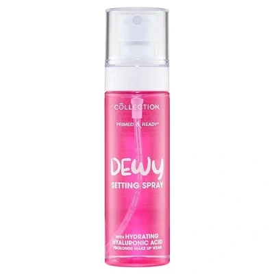 Image of Collection Cosmetics Primed &amp; Ready Dewy Setting Spray, Long Lasting, Hydrating, Finish, With Added Hyaluronic Acid