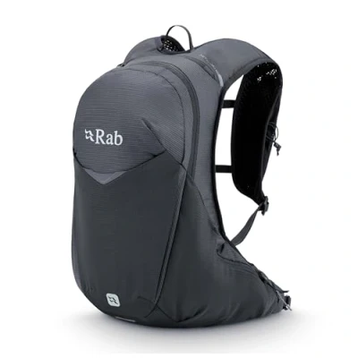 Image of Rab Nitron 18 Liter Lightweight Hydration Pack Comfortable Daypack for Hiking, Trekking, &amp; Trail Running Anthracite Medium