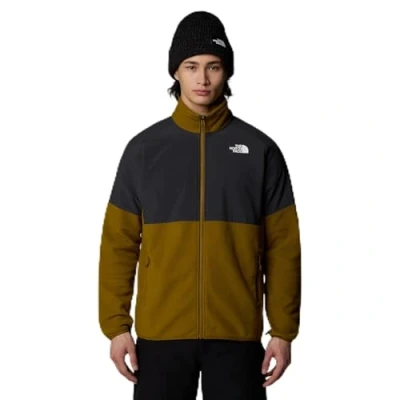 Image of The North Face Glacier Heavyweight FULL ZIP Fleece jacket, Men&#039;s, Size: Medium, Moss green/asphalt grey