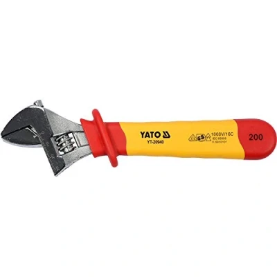 Image of Yato yt 20940 Insulated Adjustable Wrench 200 mm VDE