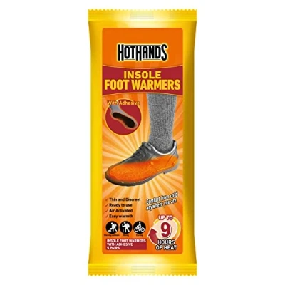 Image of HOTHANDS Insole warmers 5P Adhesive Long lasting Up to 9 hours of heat Odourless Air activated
