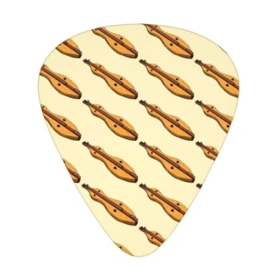 Image of BBggyh Dulcimer Music Pattern Guitar Picks, ABS, 12 Pack, Dulcimer, Compatible with Guitar, Appalachian Mandolin