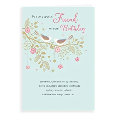 Image of Regal Publishing Classic Birthday Card Friend 9 x 6 inches