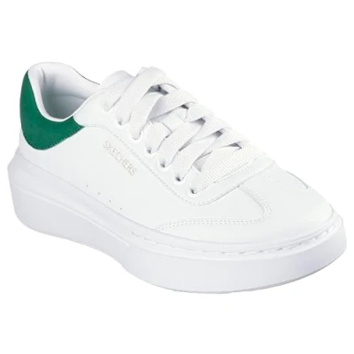 Image of Skechers Women&#039;s Cordova Classic Best Behavior Sneaker, White, 3 UK