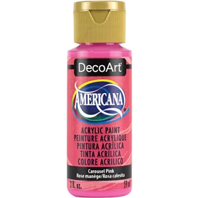 Image of DecoArt Americana Acrylic Multi Purpose Paint, Carousel Pink
