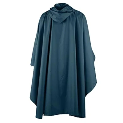 Image of Easylife Zip Poncho Raincoat (Teal), Rain With Storage Pouch, Waterproof Coat (measures L146 x W103cm), Coats For Women, Ponchos Women Fully Guaranteed Teal