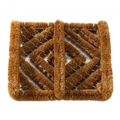Image of Muck Off Wire &amp; Natural Coir Brush Scraper Doormat 32 x 30cm