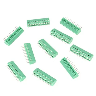 Image of PCB Terminal Block Connector, 10 Pcs 12 Pin 2.54mm Pitch Green Universal Screw Connector