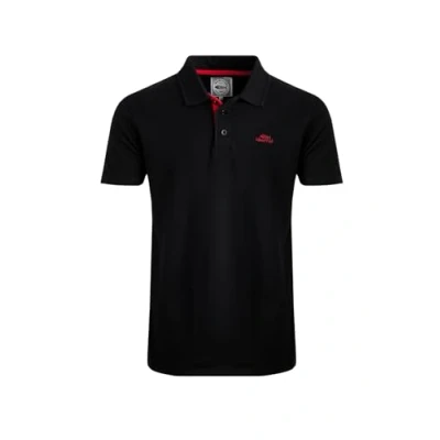 Image of Weird Fish Miles Organic Cotton Pique Polo Black Size XL