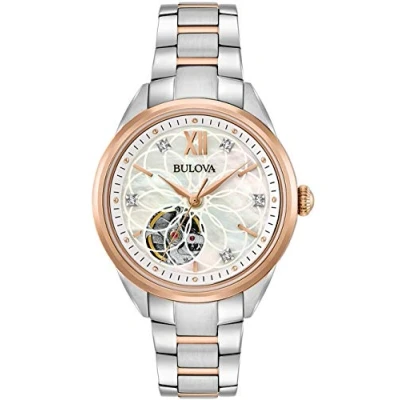 Image of Bulova Women Analogue Automatically Watch with Stainless Steel Strap 98P170