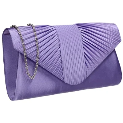 Image of SwankySwans Women&#039;s Sophie Clutch Bag, Lilac