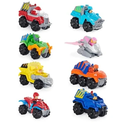 Image of PAW PATROL La 6059296 Children&#039;s Toy Set of 8 True Metal Dino Rescue Vehicles