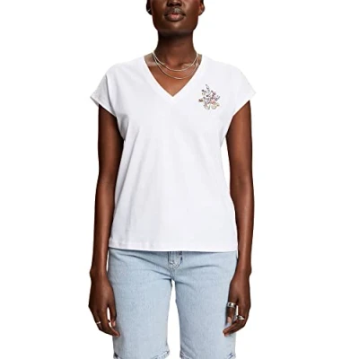 Image of ESPRIT Women&#039;s 043cc1k322 T Shirt, 100/White, XXS