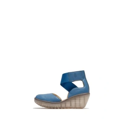 Image of Fly London YOLG546FLY Mousse Leather Women&#039;s Heels Sandals