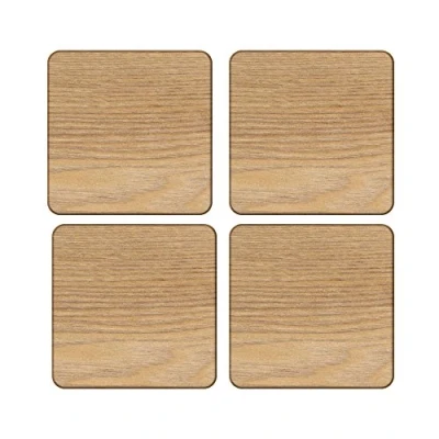 Image of Creative Tops Oak Veneer Pack Of 4 Coasters