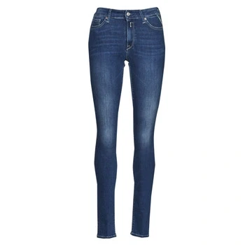 Image of REPLAY Women&#039;s WHW689 Luzien Dark Indigo Power Stretch Jeans, 009 Medium Blue, 26W / 32L