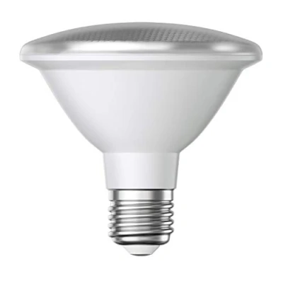 Image of ledscom.de E27 LED Bulb, PAR30 Short Neck, White (4200 K), 13 W, 1025lm, 43, Reflector Mirror (Silver), lamp, Reflector, spot Light, Spotlight, floodlight, Halogen lamp