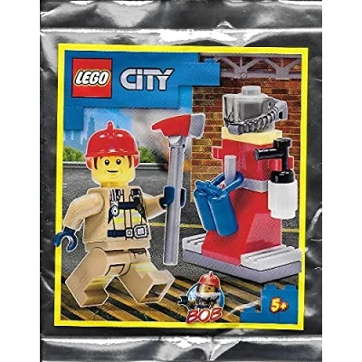 Image of LEGO City Bob&#039;s Fire Stand Minifigure Foil Pack Set 952104 (Bagged)