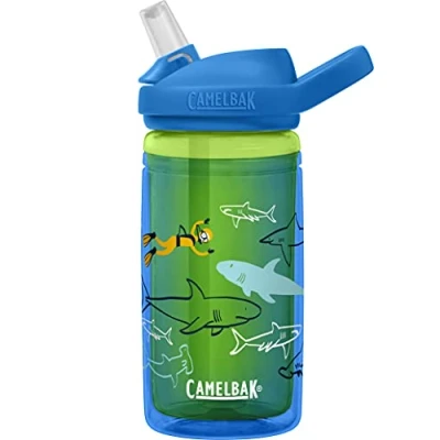 Image of Camelbak Kids&#039; Eddy Insulated Bottles, Scuba Sharks, 0.4 Litre/14 oz