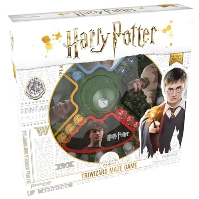 Image of Goliath Games Harry Potter Tri Wizard Maze, Classic Fast Action Pop n Race Game for 4 Players, kids aged 5+, Multi Colour