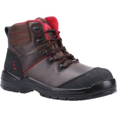 Image of Amblers Safety Mens 308C Leather WATERPROOF Boots Brown material_leather1 Size UK 4