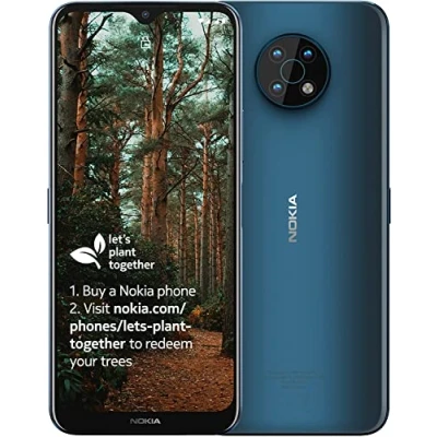 Image of Nokia G50 5G Smartphone with 6.82&quot; HD+ Display, Android 11, 4GB RAM/64GB ROM, 5000 mAh Battery, 48MP Triple Camera, 18W Quick Charging Compatible, Video Selfie Stabilisation Blue (Renewed)