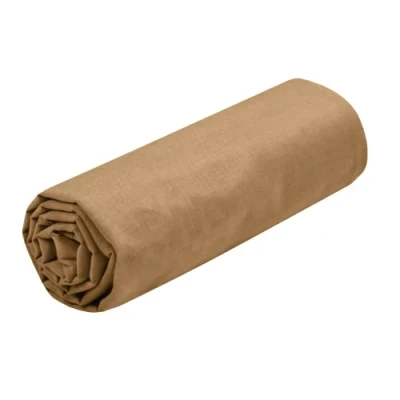 Image of Lovely Casa Fitted Sheet Size 90 x 190 cm Large 30 100% Oeko Tex Certified Cotton Curry Colour Eden Model Bed Linen for Home Soft and Comfortable Cosy Nest