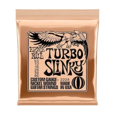 Image of Ernie Ball Turbo Slinky Nickelwound Electric Guitar Strings 9.5 46 Gauge