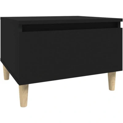 Image of vidaXL Side Table Black 50x46x35 cm Engineered Wood