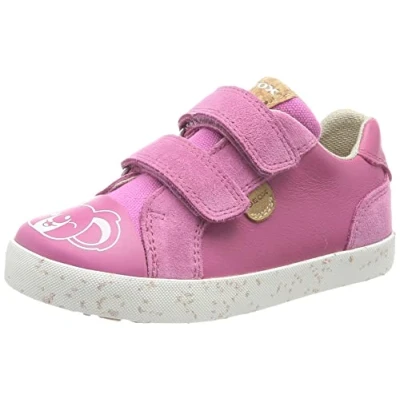 Image of Geox B Kilwi Girl Sneaker, Fuchsia White, 8.5 UK Child
