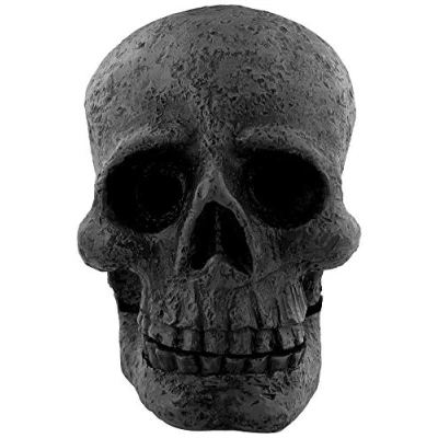 Image of Grey Resin Skull Incense Cone Holder 11cm x 8.5cm (1 Pc.) Unique &amp; Spooky Decor, Premium Quality Material Perfect for Halloween