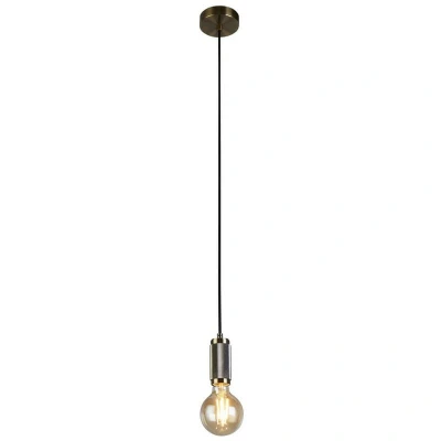 Image of Searchlight Lighting Suspension Cable Antique Brass Gold Braided