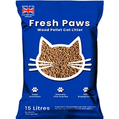 Image of Fresh Paws Premium Wood Pellet Cat Litter, 15 L
