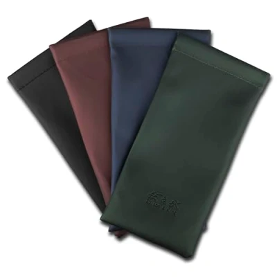 Image of Edison &amp; King 4 Pcs Faux Leather Glasses Cases with Snap Closure (Mix)