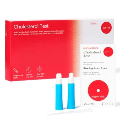 Image of Cholesterol Levels Test Kit Lipid Profile Analysis 99% Accurate Home for Total Blood Sample Testing CE Certified 1pc