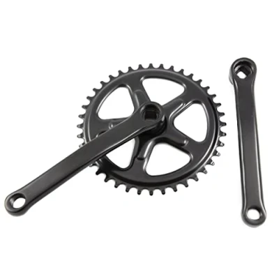Image of Hard To Find Bike Parts 40 Teeth 165mm Cotterless Chainwheel Crank Set Black Single Chain Ring