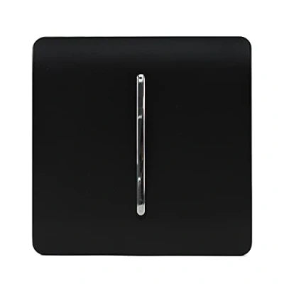 Image of Trendi 1 Gang Way 10 Amp Rocker Light Switch Matt Black