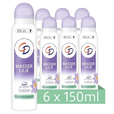 Image of CD Deo Spray Water Lily Aluminium Deodorant in Economy Pack for 24 Hours