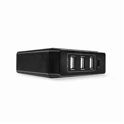 Image of Lindy 4 Port USB Type CA Smart Charger Power Delivery 72W Black 73329