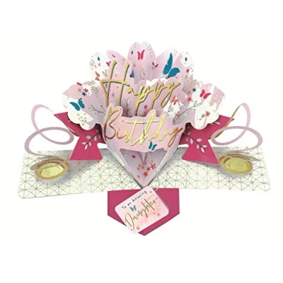 Image of Second Nature Pop Ups Amazing Daughter Happy Birthday Up Greeting Card Cards POP197MC03